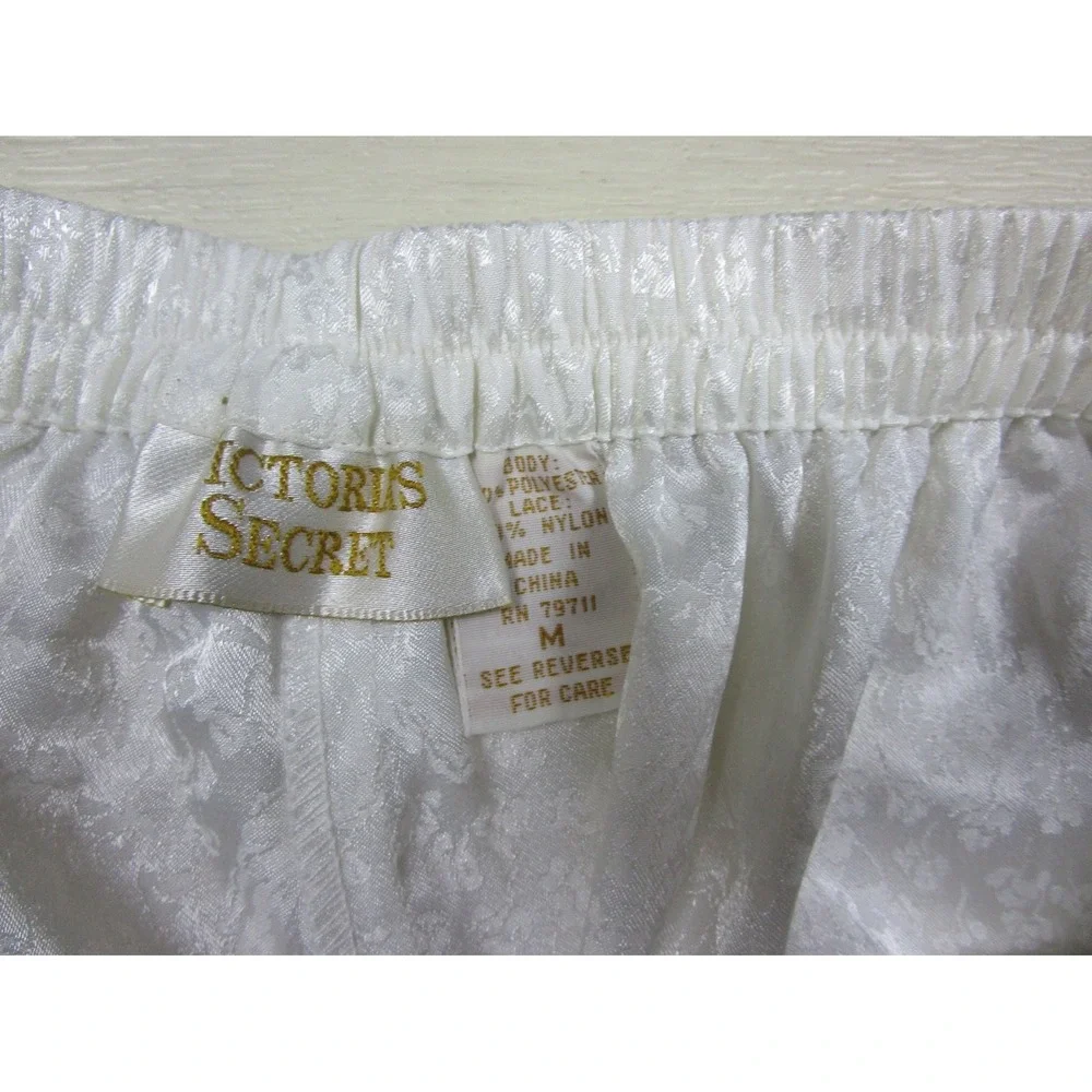Vintage 80s Victoria's Secret Gold Label Pajama Set Size (M)‎ Wide Leg Bridal